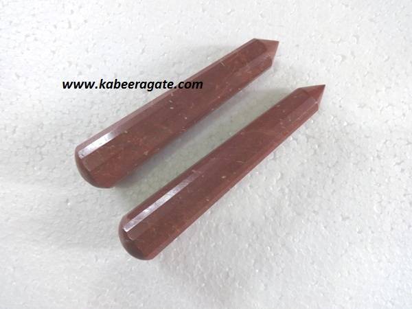 Red Jasper Massage Wands